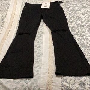 VIP Black Flare Wide Leg Jeans